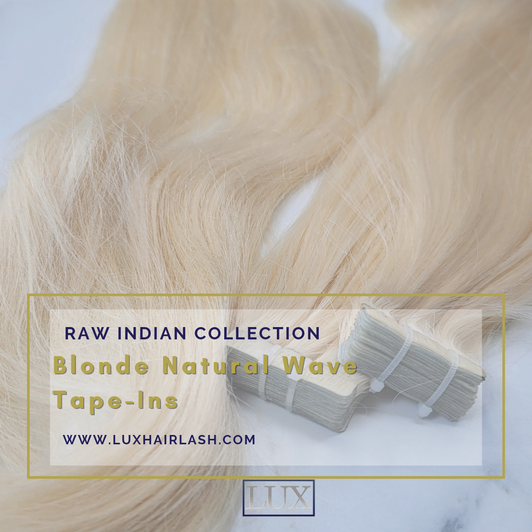 Blonde Raw Indian Tape-In Hair Extensions – Lux Hair & Lash