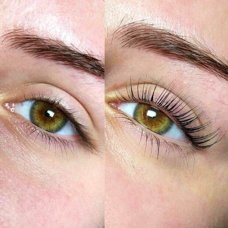 Lash lift before and after 